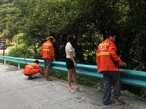 乡村公路护栏安装